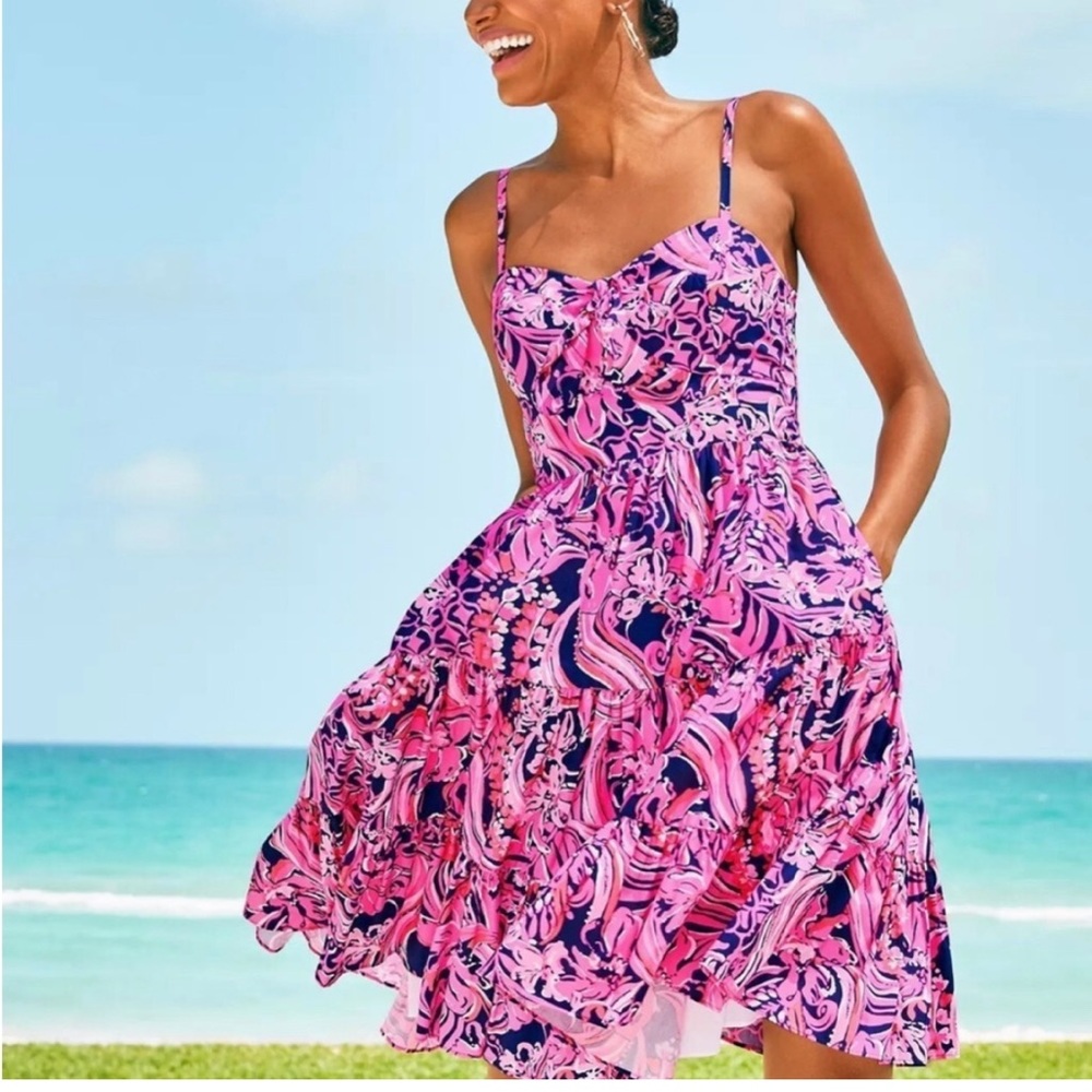 Lilly Pulitzer Adalia Tiered Dress New With Tag